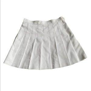 American Apparel White Tennis Skirt - Medium